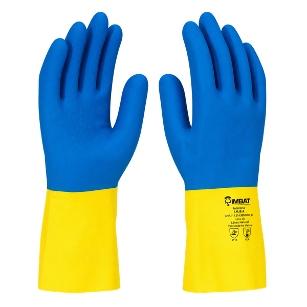 Luva de Látex e Neoprene Bicolor