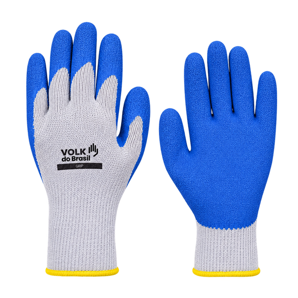 Luva Segurança Malha Látex Grip