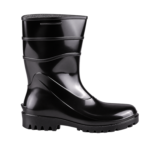 Bota de PVC Cano Médio Preta Acqua Flex