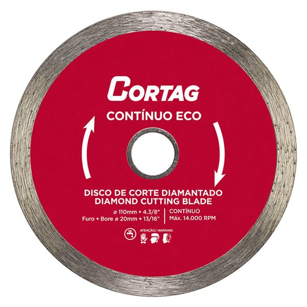 Disco de Corte Diamantado Contínuo Eco