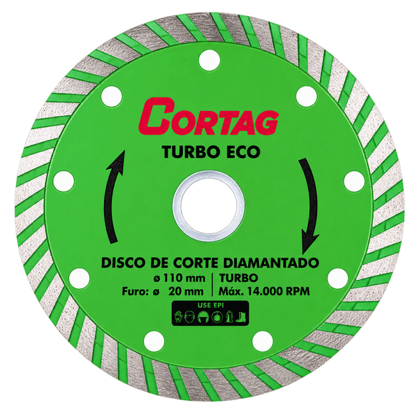 Disco de Corte Diamantado Turbo Eco