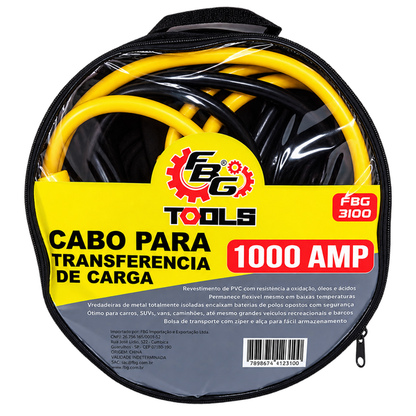 Cabo para Transferência de Carga 1000 AMP (Modelo FBG 3100)