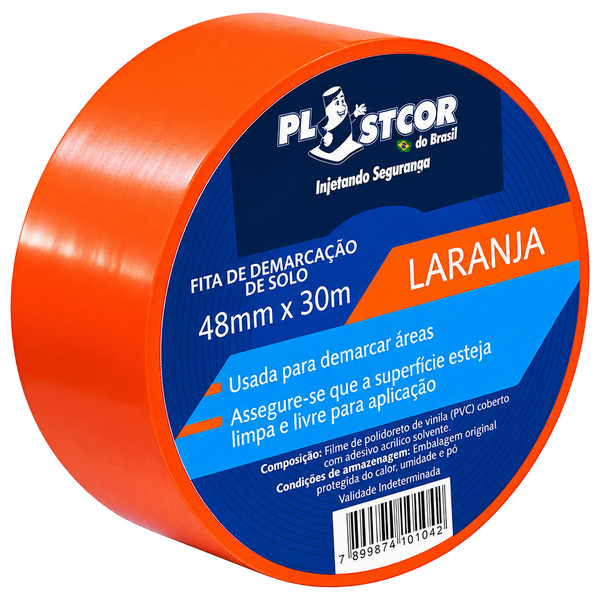 Fita de Demarcação de Solo Laranja