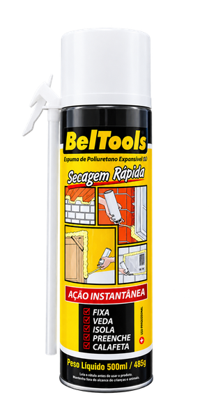 Espuma de Poliuretano Expansível Secagem Rápida (500ml 485g)