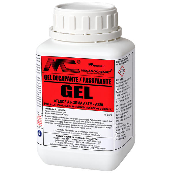 Gel Decapante Passivante para Aços Inoxidáveis